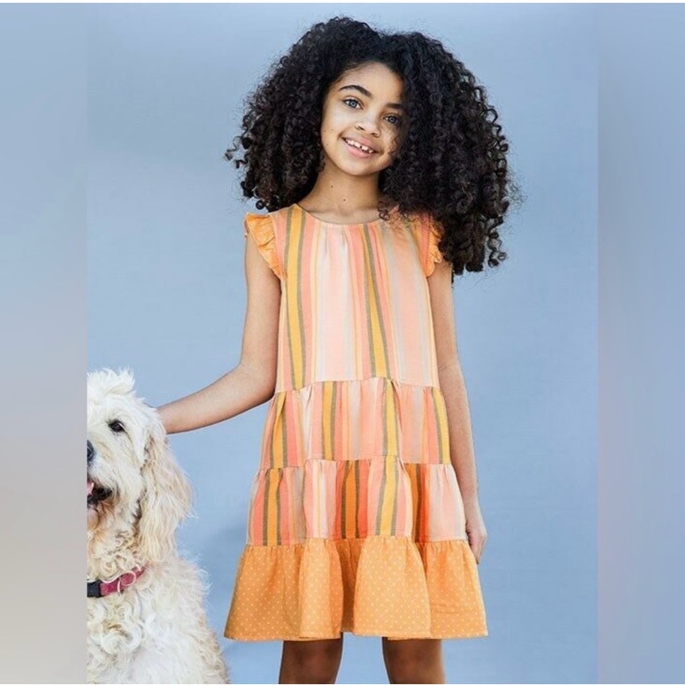 Matilda Jane Pink and Orange Casual Dress